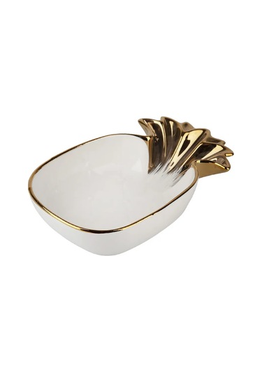 Nouvelle "marshmallow" Porselen Ananas Şeklinde Salata Kasesi 1400 Ml 169079698 Beyaz