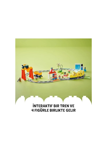 LEGO® DUPLO® Kasabası Büyük İnteraktif Mahalle Treni 10428 -3 Yaş ve Üzeri Çocuklar İçin Eğitici Oyuncak Yapım Seti (103 Parça)