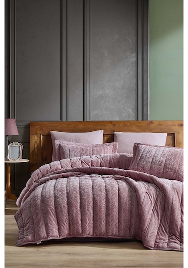 Elart Comfort yeni nesil uykuseti - 3 parça Velvet Gülkurusu (230 Gülkurusu