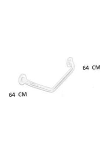 Monavit Engelli Paslanmaz Açılı Tutunma Barı Ø19 Banyo Küvet Tuva Krom