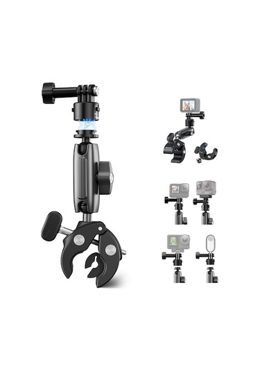 Telesın S3-hbm-01 360 Dönebilen Hızlı Ayrılabilir Bisiklet Kamera Tutucu - 500g Taşıma Kapasiteli