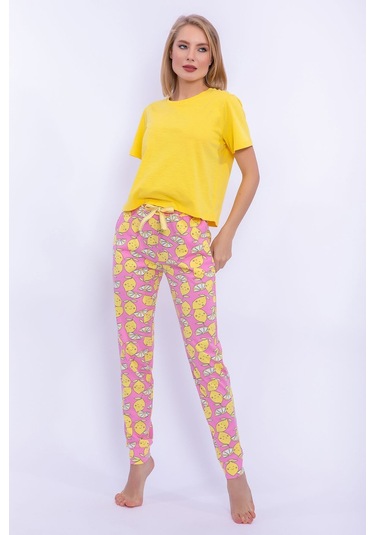 Arnetta Lemons Sarı Kadın Pijama Takımı 5274-28900 Sarı