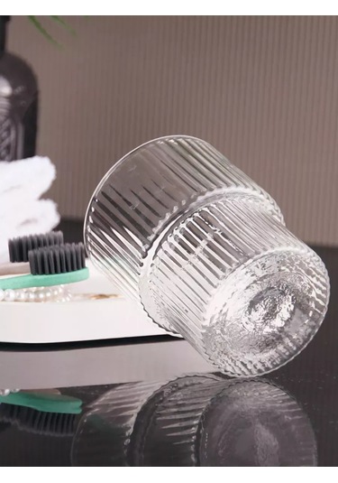 Glass Concept Diş Fırçaları İçin Cam Bardak Standı 236202950 Beyaz