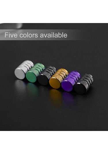 Youtek 4 Adet Aluminyum Fren Valfi Kapağı, Roket Desenli, Su Geçirmez, Evrensel Uyumlu, Araba-motosiklet-bisiklet İçin, Gold