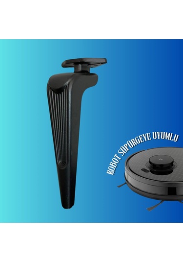 21 Cm Metal Klas Koltuk Ayağı Mobilya Ayağı Ünite Ayağı Konsol Ayağı Puf Berjer Ayağı 4 Adet Siyah