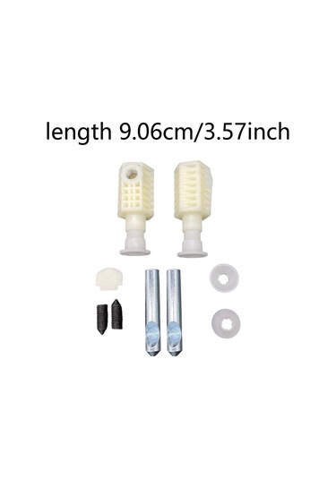 Suntek Klozet Oturağı Vidası 400kg Yük Kapasitesi Donanımı Uzatılmış Yan Montajlı