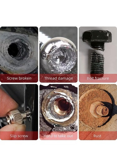 10 Parça Vida Çıkarıcı Ve Matkap Ucu Tutucu, Sol El Matkap Ucu Seti