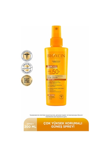 Bioxcin Sun Care Çok Yüksek Korumalı Güneş Kremi 50 Spf 200 Ml Tüm Ciltler İçin