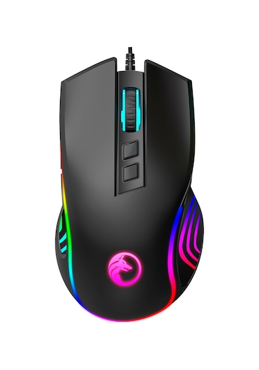 Gametech Prime Kablolu Makro Tuşlu 12800 DPI RGB Led Işıklı Oyuncu Mouse