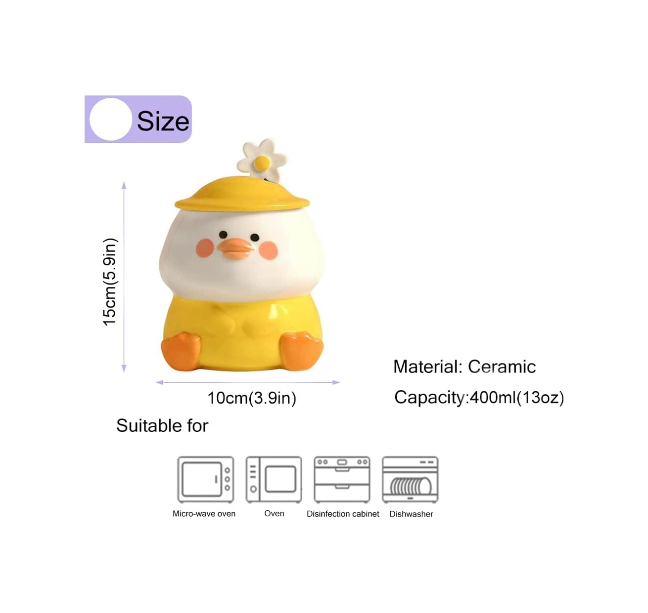 Komik Ördek Kupası 3d Sevimli Kupa Kaşık Ve Kapaklı Seramik Kahve Kupası Kawaii Kupa Hayvan Kupa Kadınlar Kızlar İçin Sevimli Doğum Günü Noel Hediyesi Fikirleri Diğer