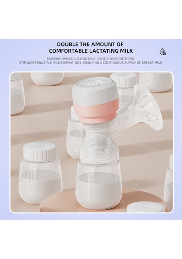 Maiyame Anne-bebek Akıllı Elektrikli Emziği: Otomatik Emme Ritmi, Sessiz Tasarım, Taşınabilir Entegre, İki Yollu Emme, Güvenli Malzeme, Pembe