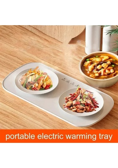 Yemek Elektrikli Isıtma Plaka Isıtıcı Sıcak Tabak Altlığı Tabak Altlığı Beyaz Beyaz