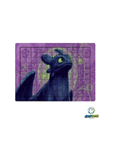 Ghostbastır Design Ejderha 99 Parça Ayaklı Puzzle Dekoratif Çocuk Yapbozu 0151