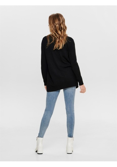 ONLLESLY L/S OPEN CARDIGAN KNT NOOS- BLACK 15174274-BLA Siyah
