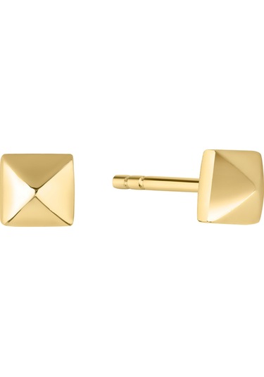 Kadın Mini Piramit Küpe Gold