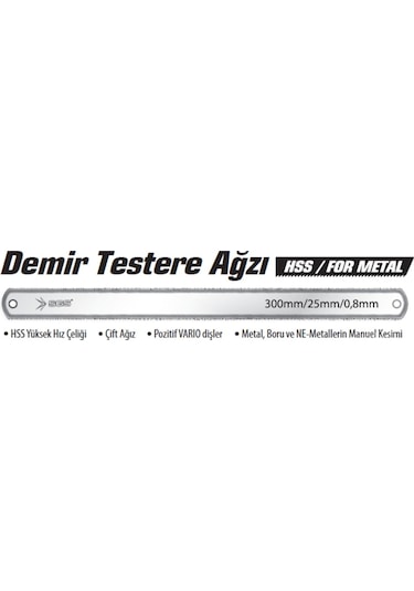 Bay-tec Demir Testere Ağzı , El Testere Laması ( Geniş )
