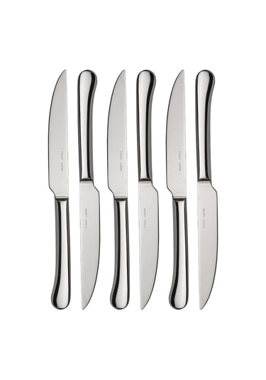 Hisar Monaco Steak 6lı Çelik Bıçak Seti Inox