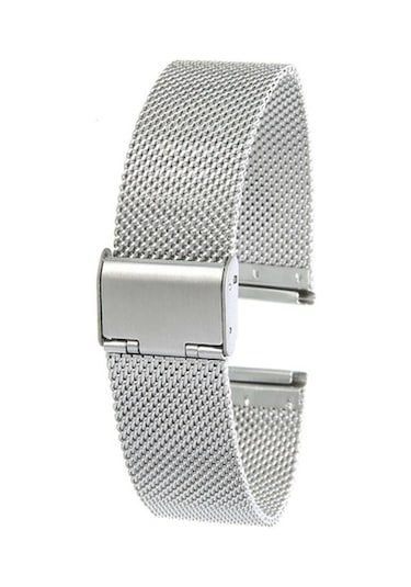 20Mm Saat Kordonu Çelik Hasır Silver 1.Kalite Örgü Kordon