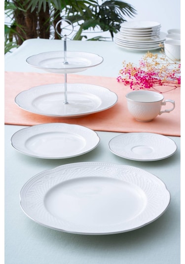 Acar Serenity 6 Kişilik 20 Parça Brunch Seti - Silver