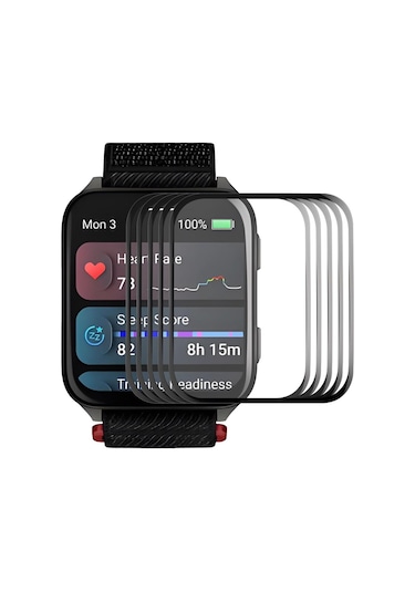 Garmin Venu X1 İçin 5 Adet Enkay 3d Tam Kapsama Yumuşak Pc Kenar Pmma Hd Ekran Koruyucu Film