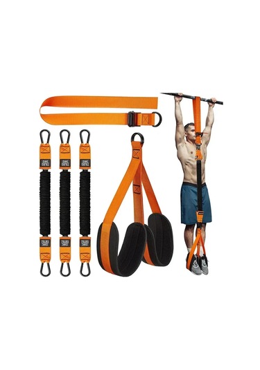 Konesam Güç Antrenmanı İçin Ayarlanabilir Ağırlıklı Ağır Duty Direnc Bandı - Diz Desteği Ve Yukarı Çekim Yardımı İle Vücut Geliştirme