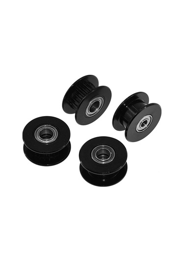 Moly 3d Yazıcı Aksesuarı: Aibecy Alüminyum Dişsiz Gelişmeli Tekerlek - 3mm Eksen Çapı, Siyah, 10 Adet Paket - Kullanışlı Ve Dayanıklı