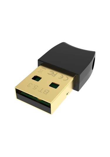 Plentiful Bluetooth V5.3 Usb Mini Bluetooth Adaptör Dongle 20mt Kablosuz Adaptör Çoklu Cihaz Desteği Sağlar