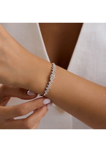 Yıldız Seli Beyaz Altın Takı Seti T14329