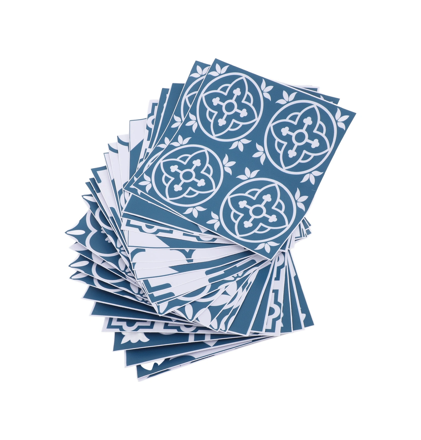 Geeroyoo 24 Adet Pvc Mdf Duvar Sticker, Suya Ve Yağa Dayanıklı, Otomatik Yapışkan, 15x15cm, Mutfak/banyo Dekorasyonu, Zanaatî Çiçek Desenli Diğer