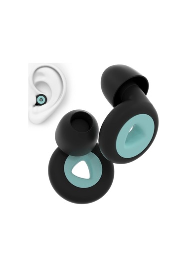 Uyku İçin Kulak Tıkacı - 1 Çift Kulak Tıkacı 27db, Yeniden Kullanılabilir Silikon