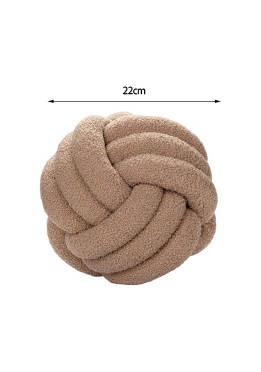 Suntek Peluş Düğüm Topu Yastık Çapı 22cm Kanepe Kanepe