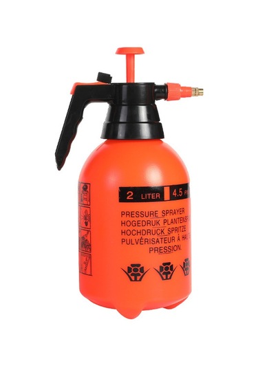 Mufunye Ev Bahçesi Sulama Ve Alkol Dezenfeksiyonu İçin Elle Basılan 2l Portatif Plastik Sprey Cihazı Turuncu