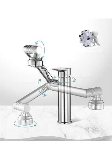 Eym Ticaret Krom Robotik Hareketli Döner Lavabo Eviye Bataryası