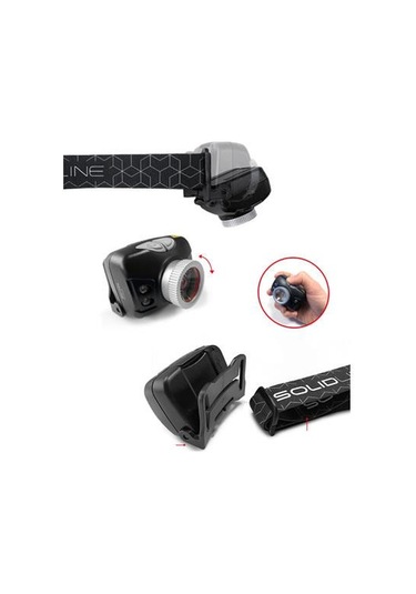 Solidline Sh5 Kafa Feneri Siyah