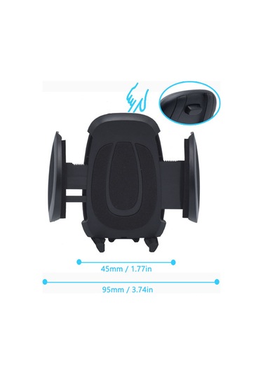 Tenfowee 360 Derece Dönebilen Araç Telefon Tutucu - Kupalık Montajlı, Pratik Ve Sağlam Diğer