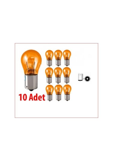 93 12v P21w Turuncu Sinyal Ampulü 10 Adet