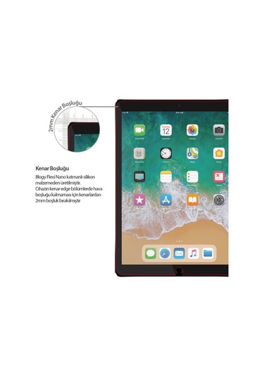 Blogy Apple Uyumlu iPad  10.5 Flexi Nano Ekran Koruyucu