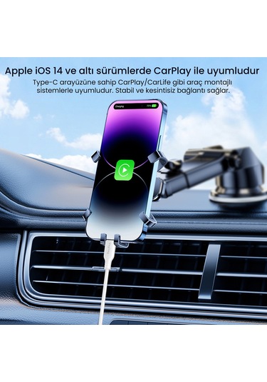 Veggieg 27w Type-c To Lightning İphone İpad Uyumlu Pd Hızlı Şarj Ve Data Kablosu 1.2 Metre