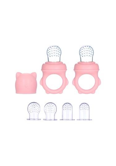 Bebek Gıdası Besleyici Meyve Besleyici Diş Çıkarma Rahatlatıcıları, Bebekler İçin S/m/l 3 Boyutlu Silikon Emzikler, 2'li Paket