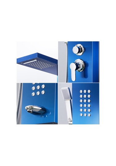 Sam Banyo Niagara Duş Paneli Mavi Siyah