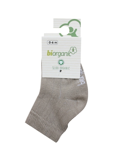 Bibaby Biorganik Simple Bebe Çorap 68368 Bej
