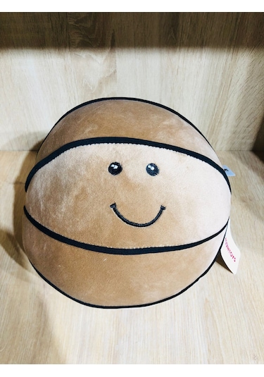 Yumuşak Peluş Basketbol Topu Sevimli Top Sarı Abyss