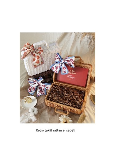 Tongxida Luckystar1 Kahverengi Hasır Saklama Sepeti Ev İçin Saklama Kahverengi