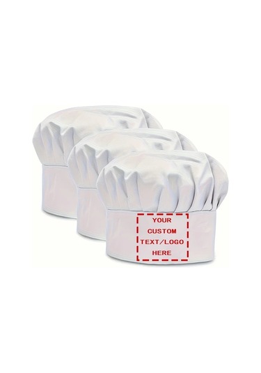 Fochsia 6lı Kırmızı Şef Şapkası Seti - Ayarlanabilir Esnek Tokalı Nefes Alabilir Yıkanabilir Kırmızı Şef Şapkası - Altılı Paket