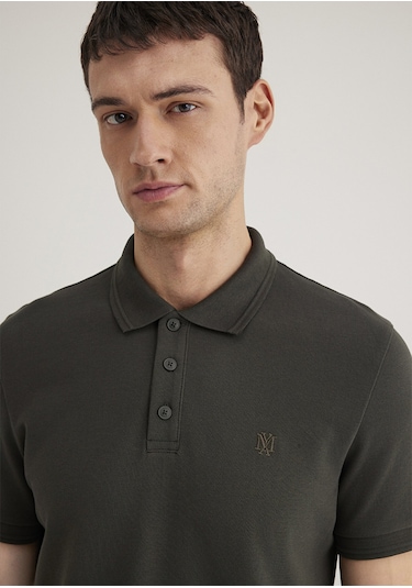 Mavi - Antrasit Polo Tişört 064946-71587 Antrasit