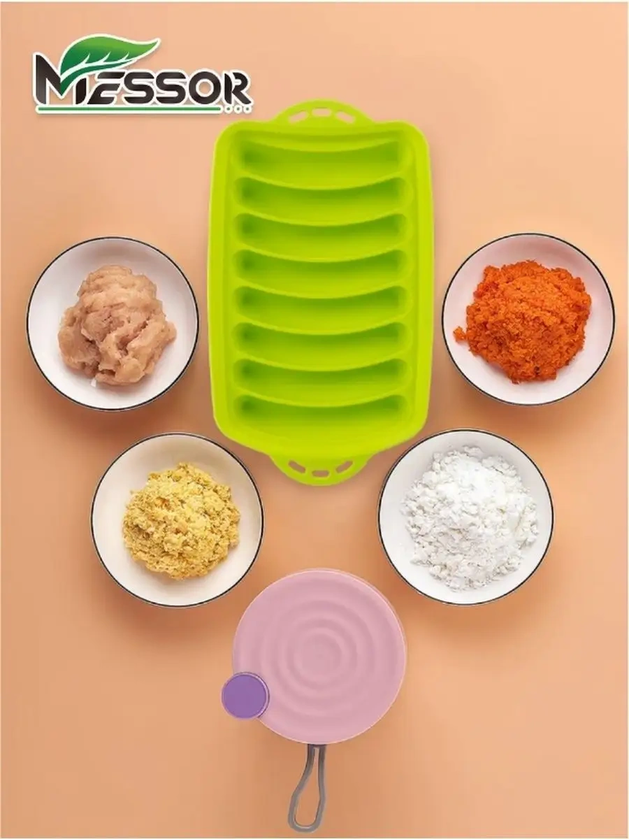 Messor Ev Tipi Sosis Ve Sucuk İçin Silikon Kalıp 165510886 Yeşil