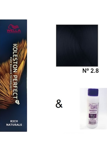 Koleston Perfect Me Saç Boyası 2.8 Mavi Siyah + Oksidanı