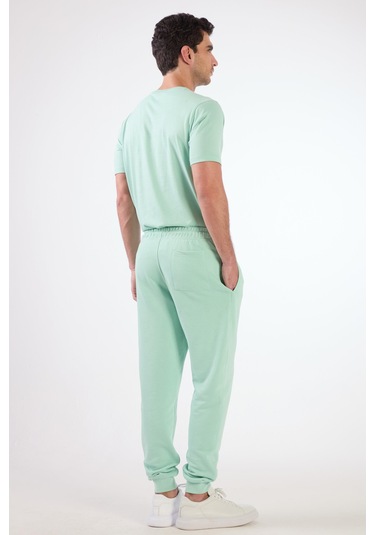 Dufy Mint Yeşili Erkek Eşofman Altı - Regular Fit Mint Yeşili
