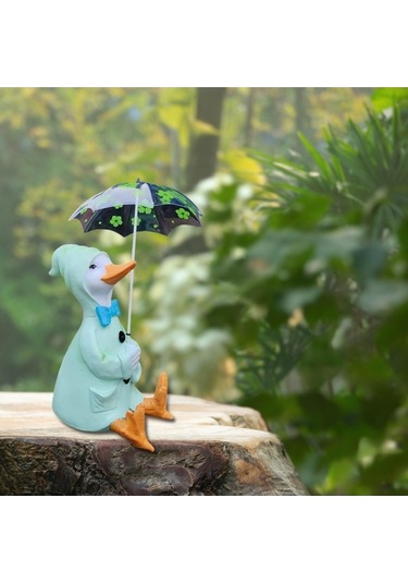 Pazly Suntek Sanatları Ördek Minyatür Heykeli El Yapımı Bahçe Dekoru 1-ördek Jx