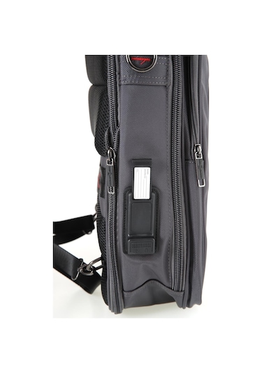 Ççs 51268 Usb Giriş 15.6 İnc Laptop Sırt Çantası-gri Gri